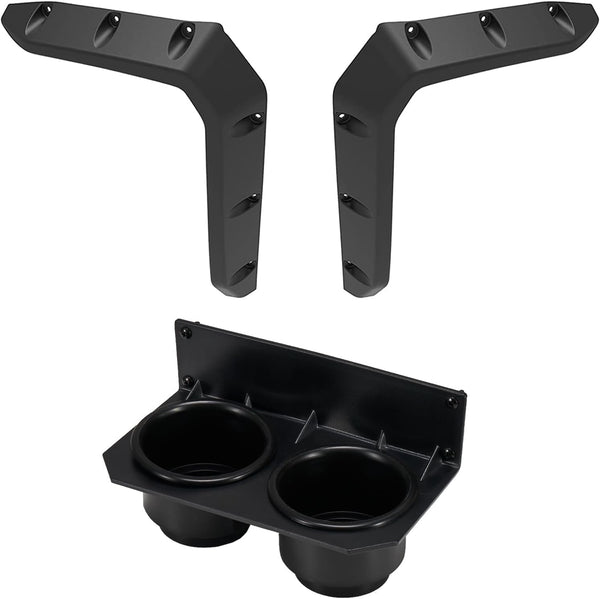 Front Fender Flares & Dash Cup Holder with Switch Panel for Pioneer 700 2P 4P 2014-2022, Replace OEM # 08P70-HL3-600