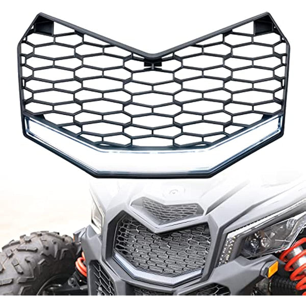 Front Mesh Grille with Light for Can-Am Maverick X3