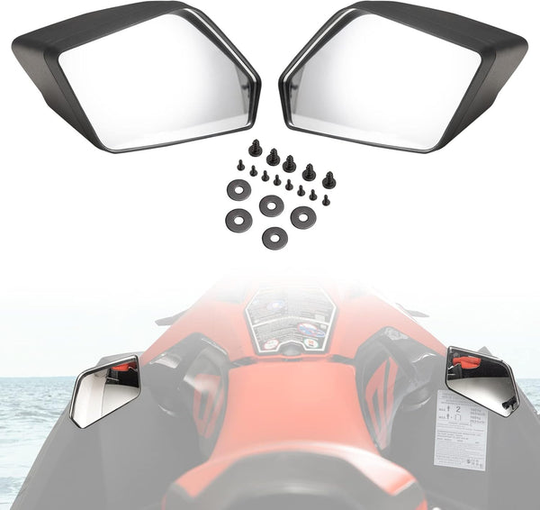 Durable Rugged Convex lens Side Mirrors for Sea Doo Spark,  Replace OEM#295100748,295100881