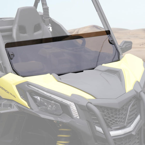 Front Dark Tinted Half Windshield for Can Am Maverick Trail 800 1000 Sport 2018-2024 / Commander 2021-2024 Accessories