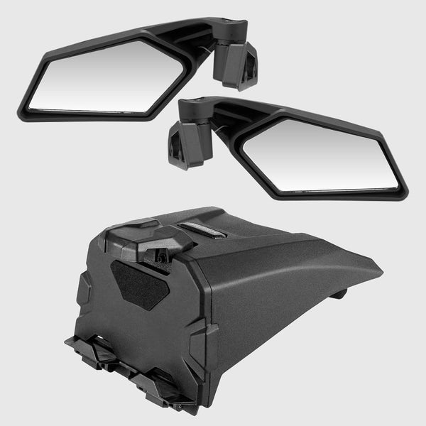 Side Mirrors & Tablet Holder for Can am Maverick X3 2017-2025,Replace OEM #715002898, 715002874