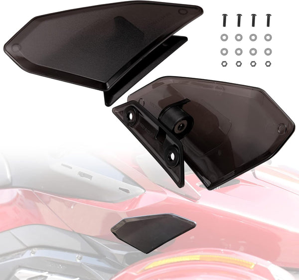 Adjustable Side Wind Deflectors Lower for Can-Am Spyder RT 2020-2022, Replace OEM # 219401088