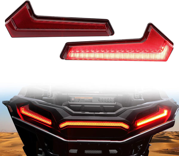 Red UTV LED Tail Lights Assembly for Polaris RZR XP 1000/Turbo/Sportsman 17-23