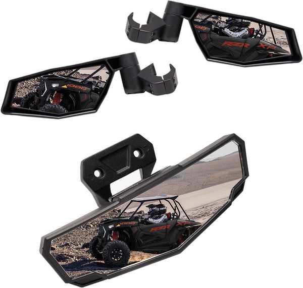 Rear Side View Mirror Kit for 2024 Polaris RZR XP 1000 / XP 4 1000 Ultimate/Sport/Premium