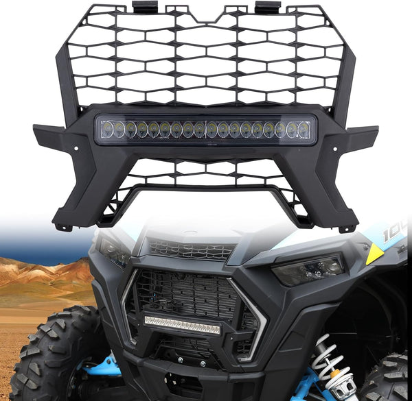 Front Grille with Light for 2019-2023 2024 RZR 1000 XP Accessories, Replace #5455433-070