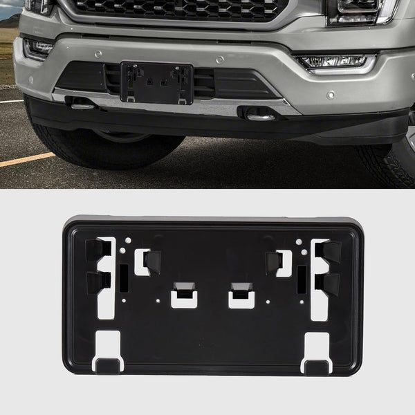 Front License Plate Bracket for Ford F150 2021 2022 2023, Replacement for ML3Z-17A385-BB 2.7L 3.0L 3.5L