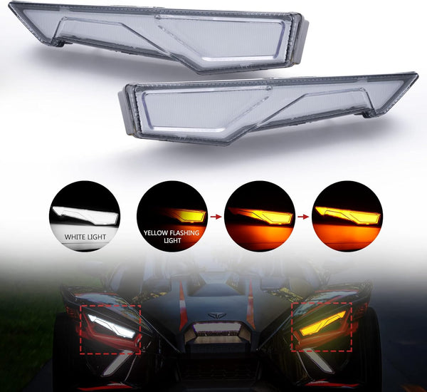 Upper Accent Light Kit for Polaris Slingshot S GT R SL SLR 2020-2024, Replace OEM # 2414077 & 2414078