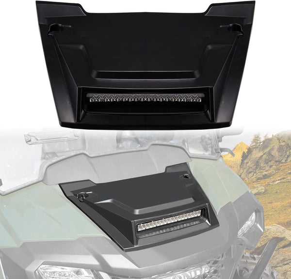 Hood Scoop with LED Spotlight for Honda Pioneer 700 2P 4P 14-24