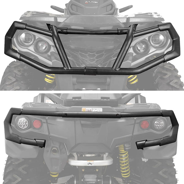 Front & Rear Bumper Kit for for Can Am Outlander 450 500 570 650 800 850 1000 MAX 2012-2023, Replace OEM#715004837,715004920