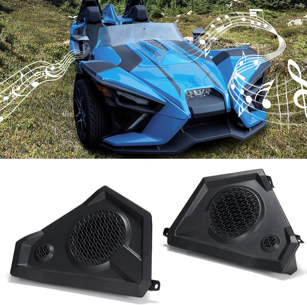 Front Speaker Enclosures for Polaris 2017-2020 Slingshot SL / 2018-2019 SLR,Grand Touring / 2020 R, Replace 2414071,2PCS