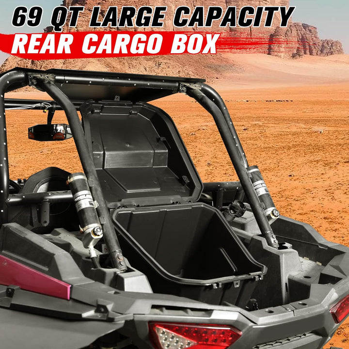 69 QT Rear Cargo Box for Polaris RZR 900 / XP 1000, Replace OEM # 2883752