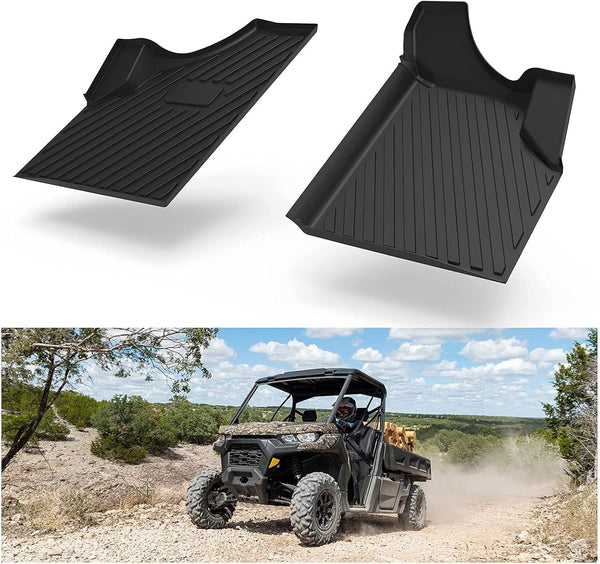 Front Floor Mats for Can-Am Defender/Defender MAX HD5/ HD8/ HD10 Limited 2016-2024, Custom Fit Floor Slush Liners